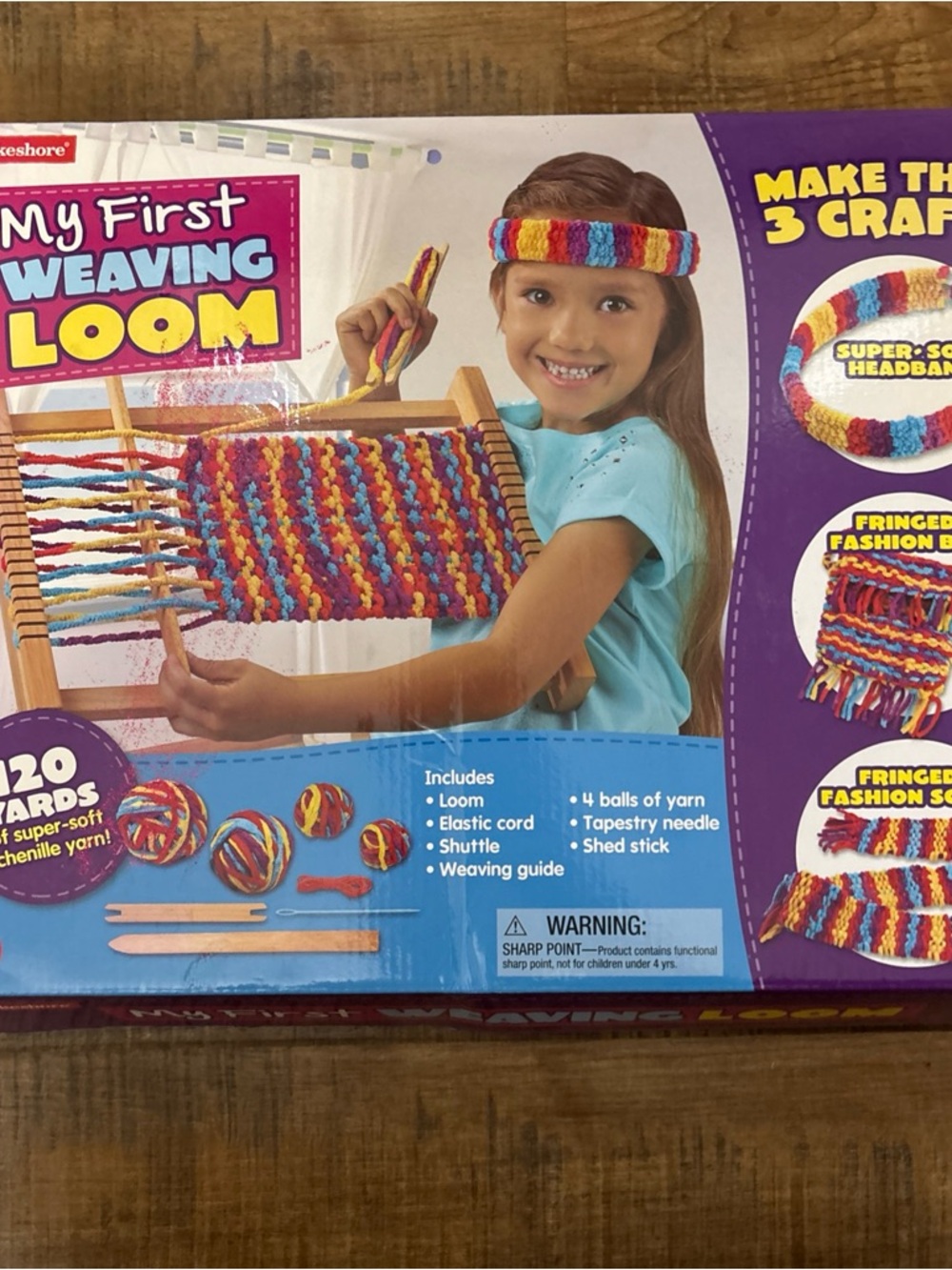 Lakeshore My First Weaving Loom Kids Craft Kit activity model PP107